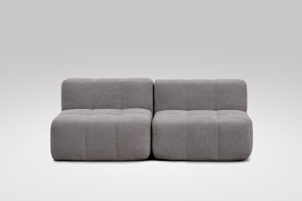 2 Teiliges Modulares Sofa – Grau-1
