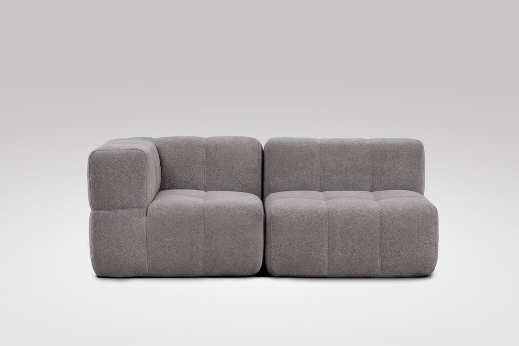 2 Teiliges Modulares Sofa – Grau-1