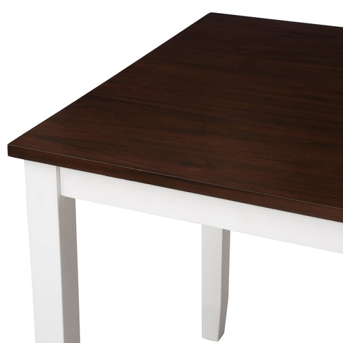 5-Piece Dining Table Set Home Kitchen Table and Chairs Wood Dining Set