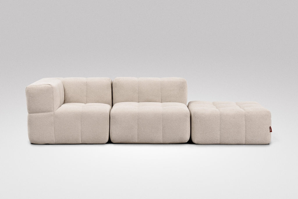 3 Teiliges Modulares Sofa – Beige-1