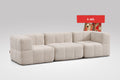 3 Teiliges Modulares Sofa – Beige-0