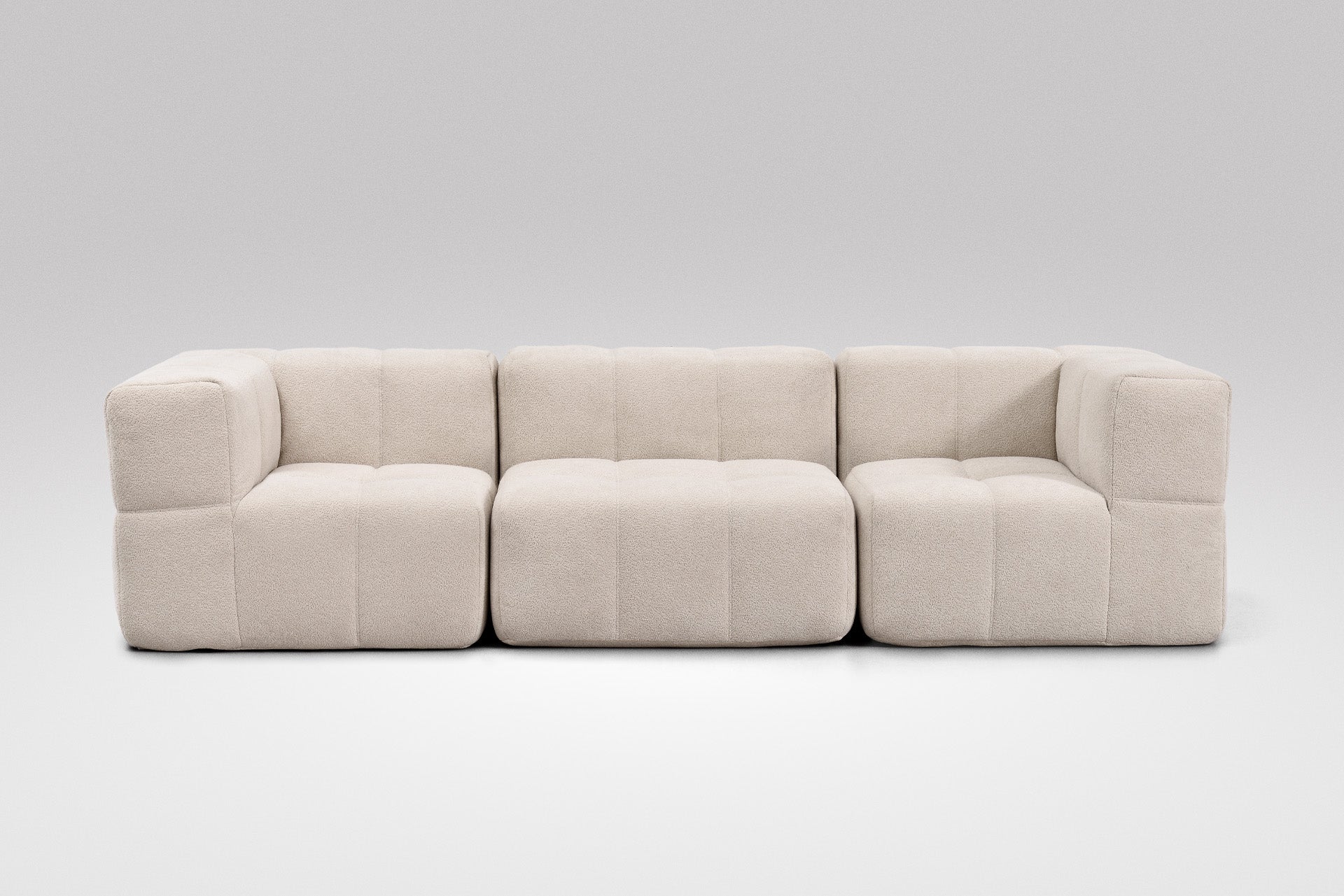 3 Teiliges Modulares Sofa – Beige-1
