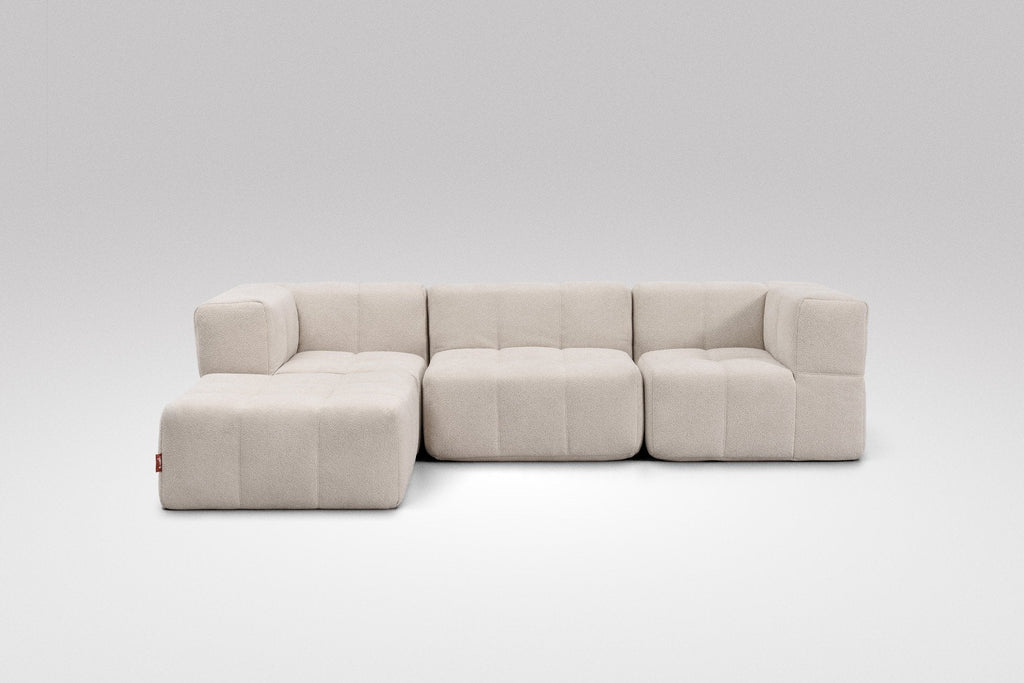 4 Teiliges Modulares Sofa – Beige-1