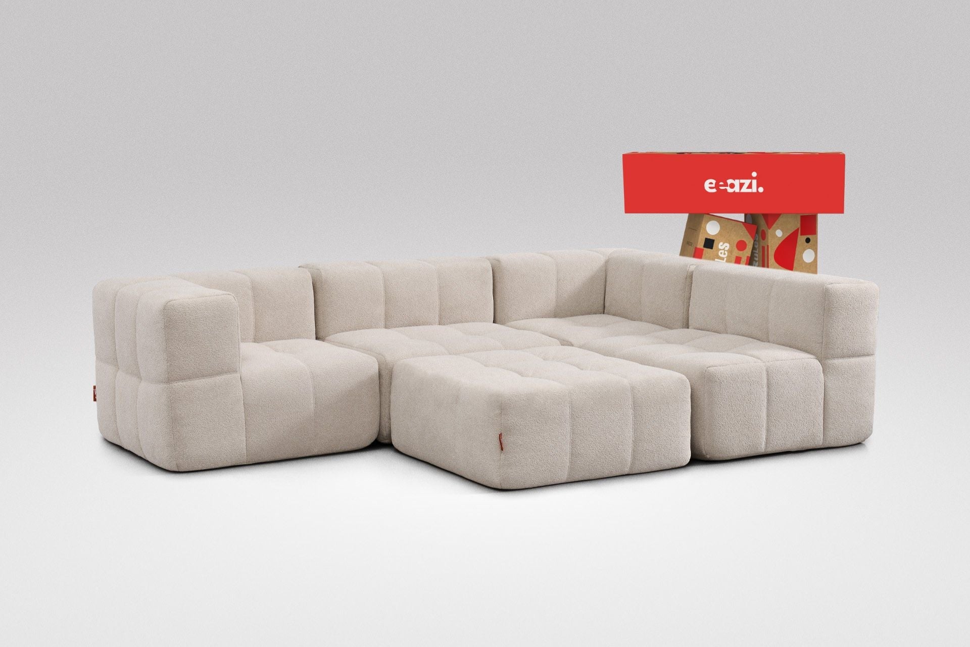 5 Teiliges Modulares Sofa – Beige-0