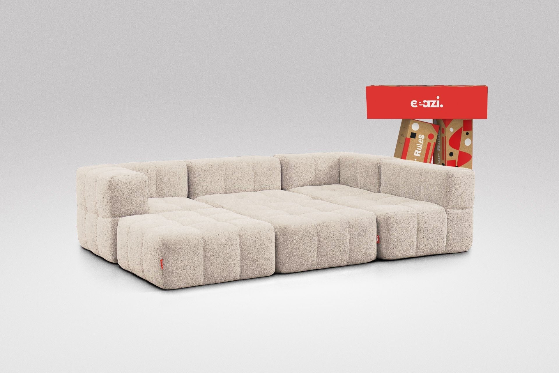 6 Teiliges Modulares Sofa – Beige-0