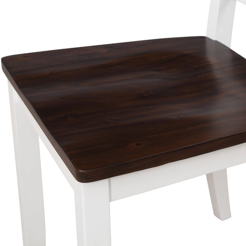 5-Piece Dining Table Set Home Kitchen Table and Chairs Wood Dining Set