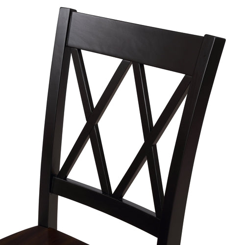 5-Piece Dining Table Set Home Kitchen Table and Chairs Wood Dining Set