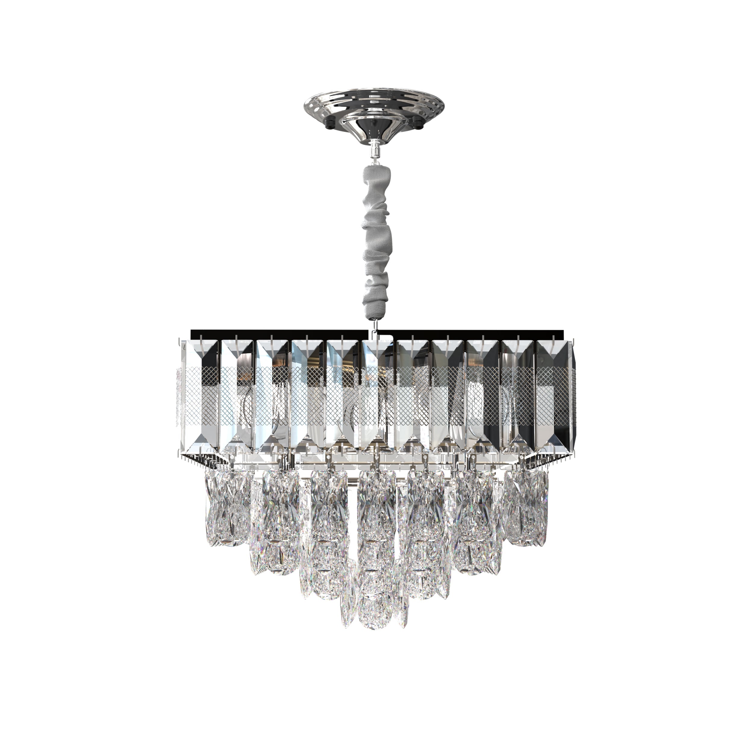 Modern Rectangular Chandelier | Crystal Living Room~5426