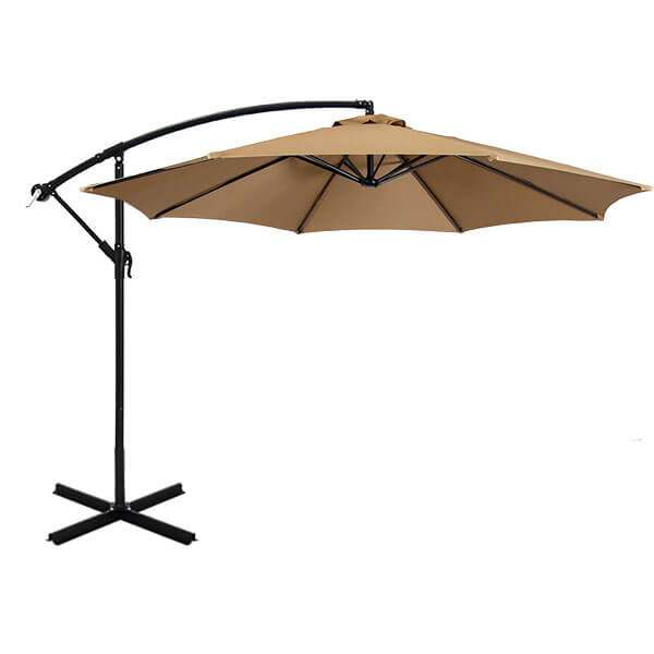 Hanging parasol 2.7 m - several colors - khaki
