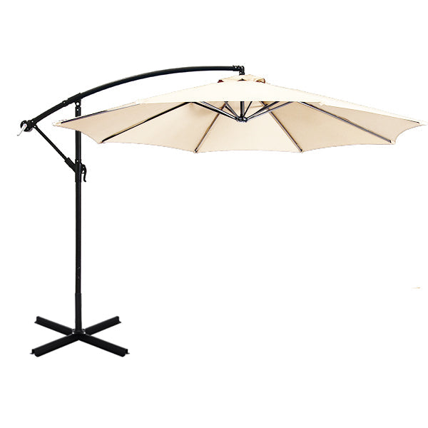 Hanging parasol 2.7 m - in several colors-cream
